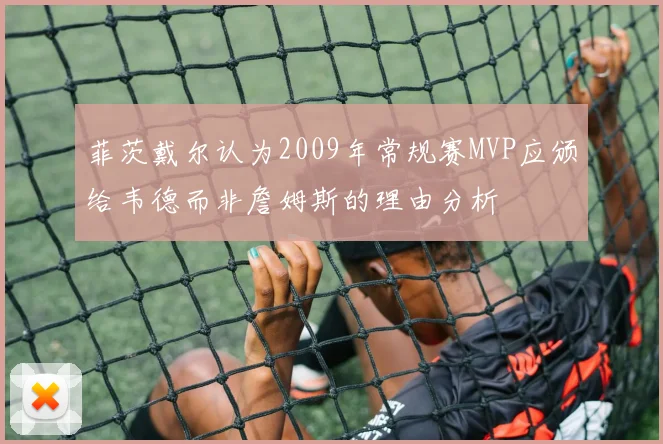 菲茨戴尔认为2009年常规赛MVP应颁给韦德而非詹姆斯的理由分析