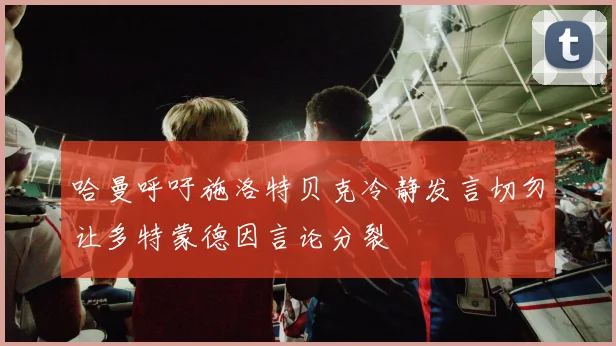 哈曼呼吁施洛特贝克冷静发言切勿让多特蒙德因言论分裂